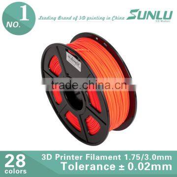 high quality 3d printer filament. 2016 hot sale PLA/ABS/WOOD/PA