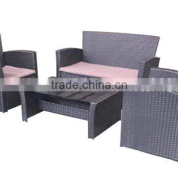 steel rattan set