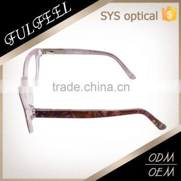 Nice Flower Pattern Cat Shaped Women Spectacle Eyeglasses Frame Quality Choice photo-3