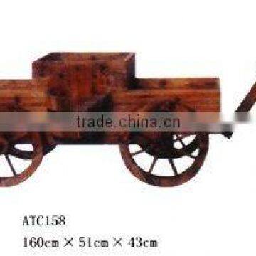 WOODEN WHEEL BARROW