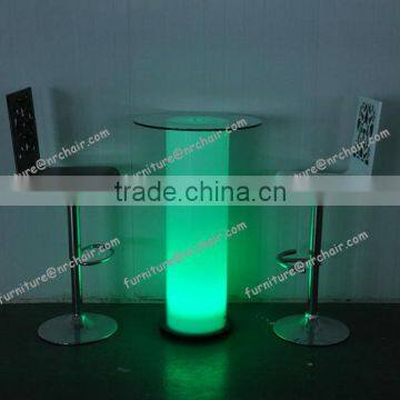 shanghai wholesale nightclub acrylic led bar round table