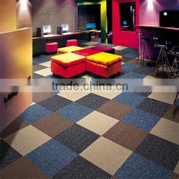 PP Material PVC Backing Commercial Carpet Tiles