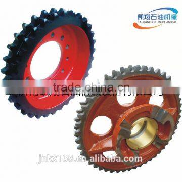 Drilling rig parts:Sprocket Wheel of intermediate Shaft of Turntable