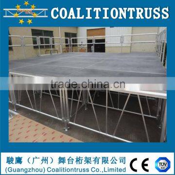 Portable Folding Stage with plywood Platform