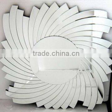 Square Unique Decorative Radial Plain Wall Mirror Wholesale /Glass Mirror/Modern Design Mirror/Contemporary Mirror