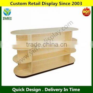 POP customer design trim floor adjustable display cabinets YM15009
