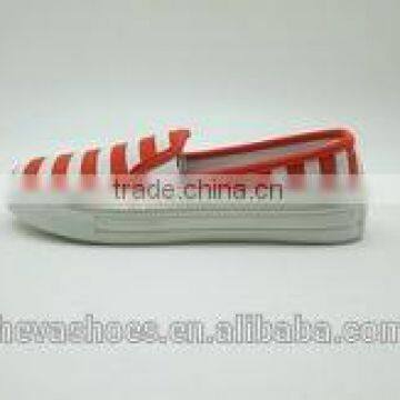 2015 New Striped Slip On Casual Canvas Shoes for Women
