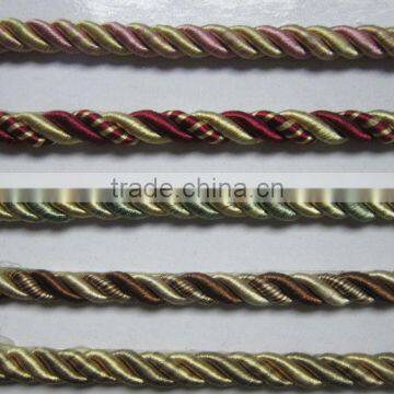 8mm polyester Cord for sofa decorative 2016