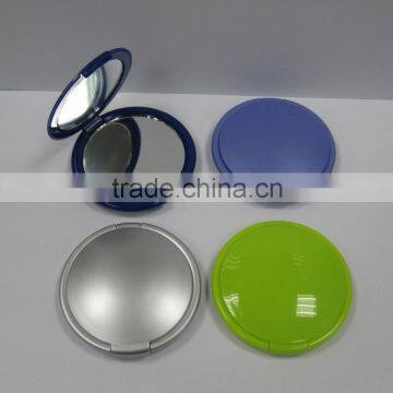 plastic round double magnifier pocket cosmetic mirror for women                        
                                                Quality Choice