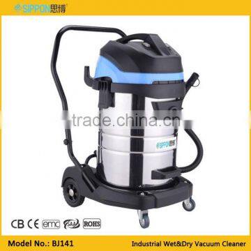 80L/100L three motor industrial vacuum cleaner for factory cleaning