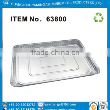 6350ml rectangular/oblong full edge flange aluminium foil container