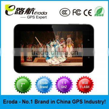 7 Inch Tablet with Built-in GPS A8 1.0 GHZ Frequency DDR3 512MB 8GB NAND FLASH HOT Sellling!!