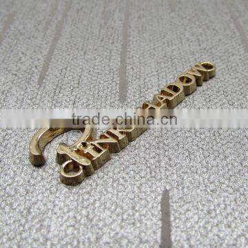 Cute Golden Color Metal Sewing Label photo-3
