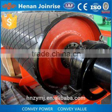 800mm diameter rubber lined belt conveyor head drum for coal conveyor parts