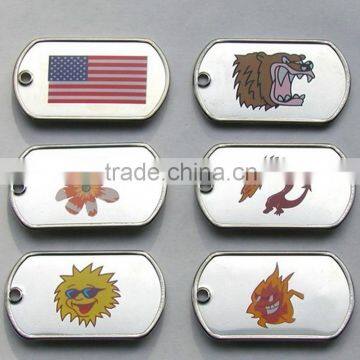 Custom metal printed dog tag