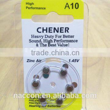 A10 1.4V 90mAh Zinc Air Battery saqa