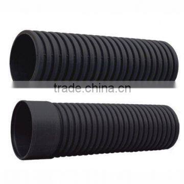 HDPE double wall pipe large diameter hdpe corrugated drainage pipe