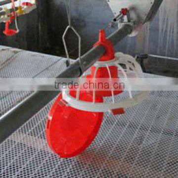 Chicken pan feeding system