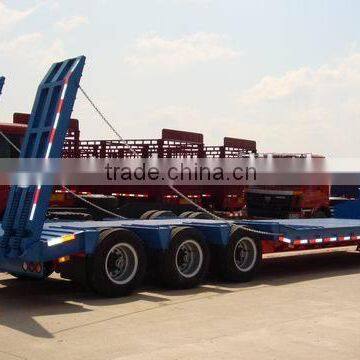 China Hot-selling Tri-axle 40 Tons Gooseneck Low Bed Trailer Transportation photo-2