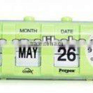 Flip table calendar clock disweek&date RD9850