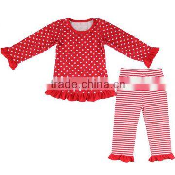 High quality girls christmas boutique outfits girl festive christmas holiday outfits girls Christmas outfits with polka dots