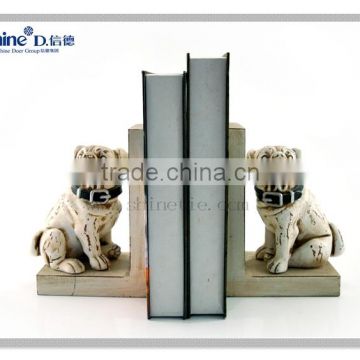 table top polyresin dog MDF book holder