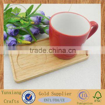 rubber wood coaster cup coaster