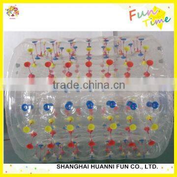 2015 hot sale water park kids & adults inflatable water roller ball with pool price