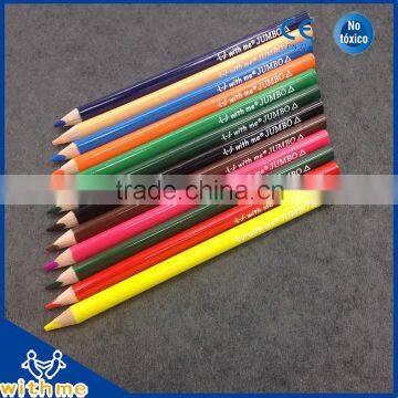 12c 7 inch High quality triangle jumbo color pencil