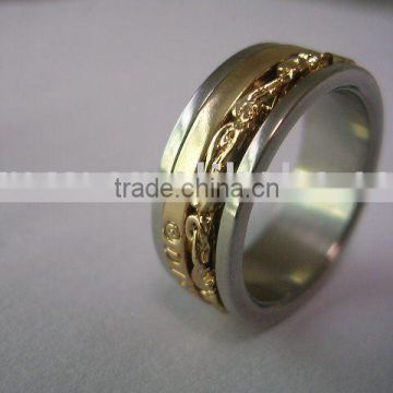 Stainless steel fashion ring