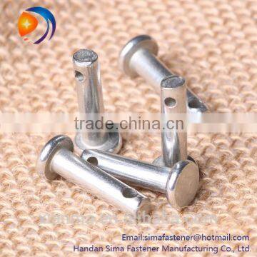 China Fasteners With Head and Hole Carbon Steel Clevis Pins