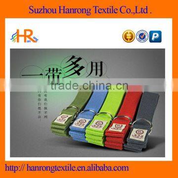 100 % cotton yoga strap high quality cotton yoga straps