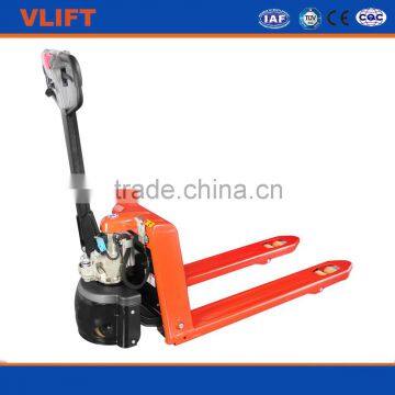 1.5 ton semi electric pallet truck with light weight great capacity