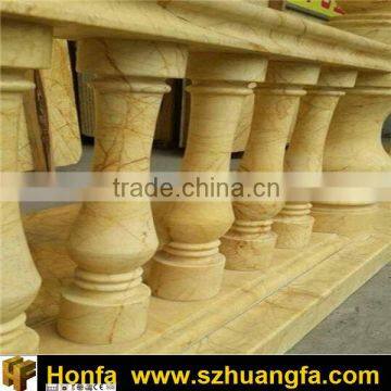 Sunny Beige Marble retractable railing