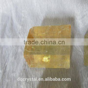 Wholesale high quality rough crystal stone yellow crystal as Materials