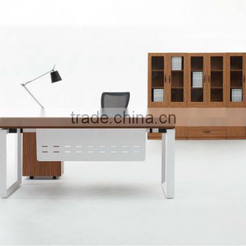 NDMJ201A 2013 Hot sale modern new design manager desk with triangle steel legs professional office furniture factory