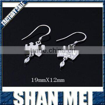 wholesale 925 sterling silver crown earring