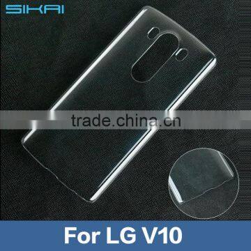 Factory Price Perfect Fit Slim Soft Hard Transparent TPU Shell Cover For LG V10 Case Cover