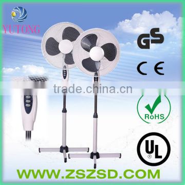 16 inch oscillating stand fan with cross base