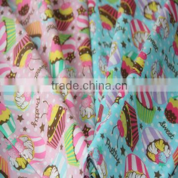 polyester fabric pigment printing fabric cartoon for children's clothing