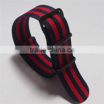 New Arrival Black Red Stripe Custom Nato Nylon Watch Straps photo-5