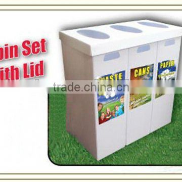 Affordable corrugated plastic recycle bin