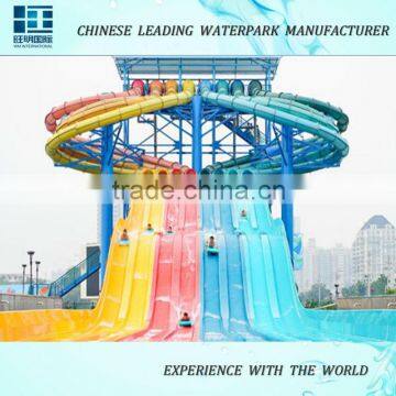 Top quality rainbow metal water slide mat