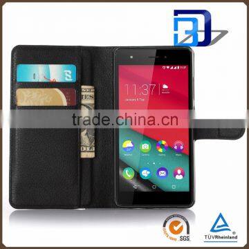 Bulk Buy From China Product Stand Wallet Lychee Leather Cover for Wiko Pulp 4G Case Express photo-2