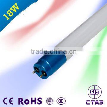 T8 LED all glass material 18w cheap t8 led glass tube 1200mm with CE and RoHS certification