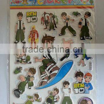 cheap pvc glitter sticker sheet for kids