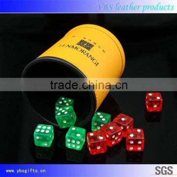 new product genuine leather dice cup