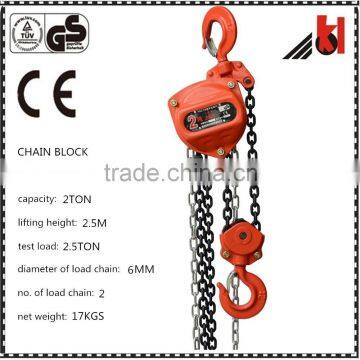 HIGH EFFICIENCY AND EASILY OPERATED MANUAL CHAIN BLOCK