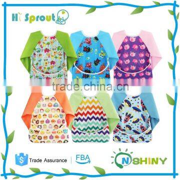 High Fashion and High Quality Infant Sleeved Bib with Pocket