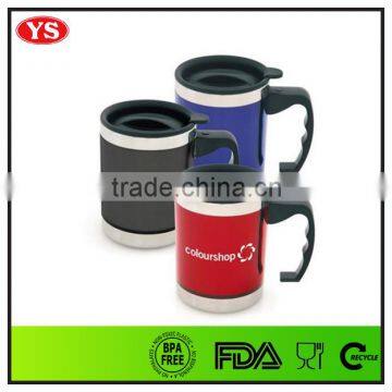 450 ml stainless steel coffee tumbler with handle